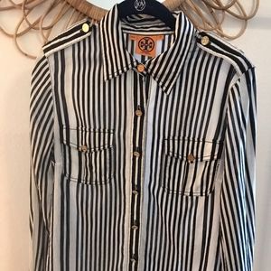 Tory Burch Button Down size 10 closet basics
